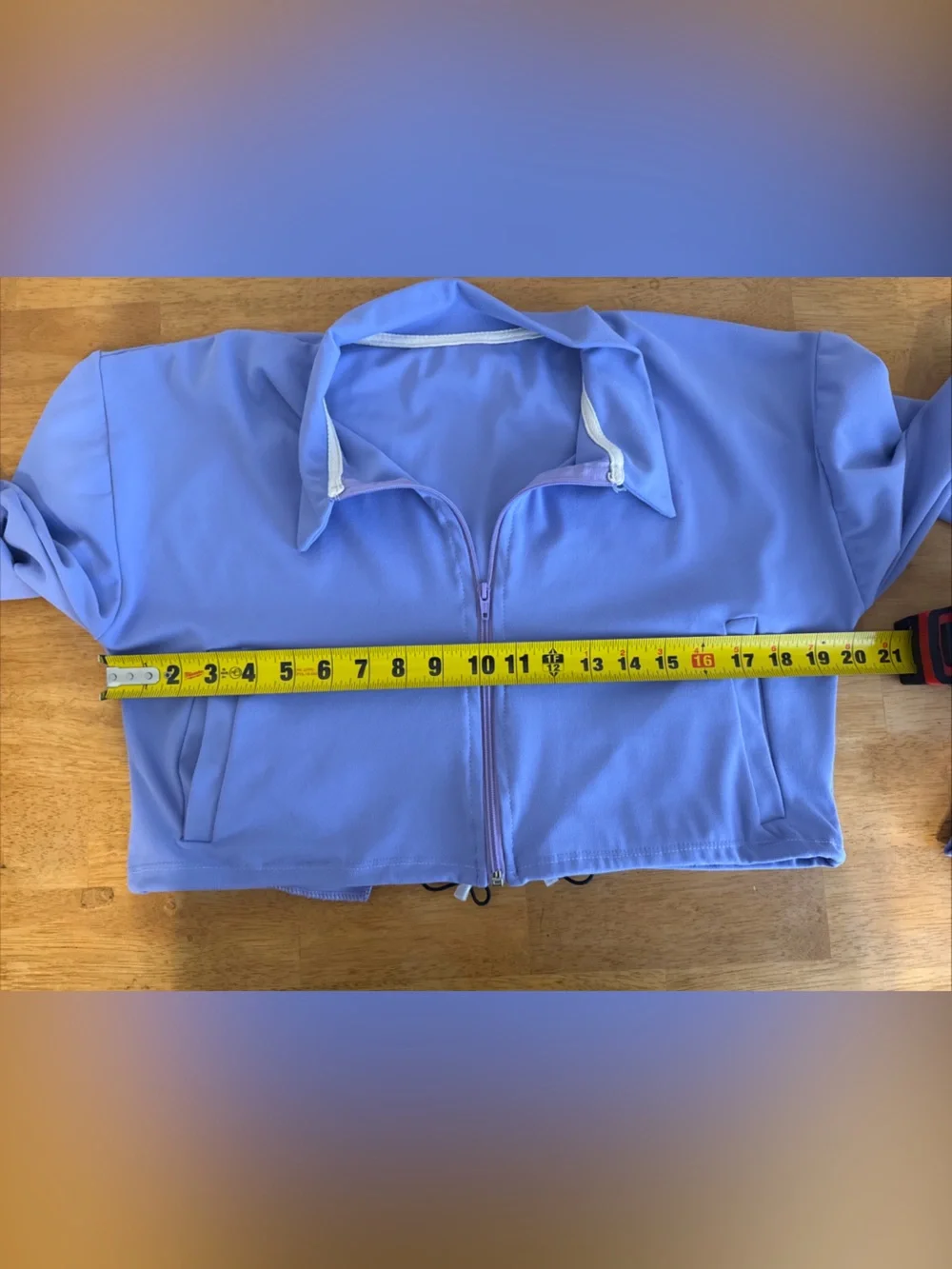 Alo Yoga 2 Piece Set Purple Zip Up Cropped Jacket Leggings M Athleisure FLAWED